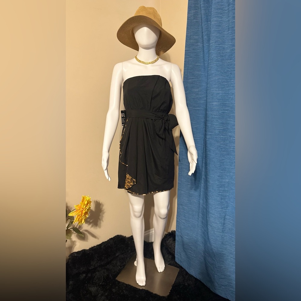 NWT! EXPRESS Elegant Black Strapless Dress